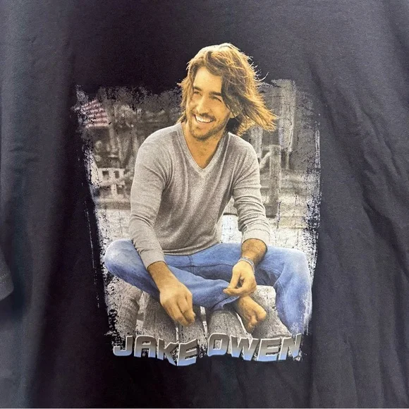 Jake Owen Concert Tour T-Shirt Black 2XL Country Music Graphic Tee - Picture 2 of 8